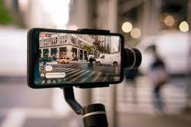 camera videoing street